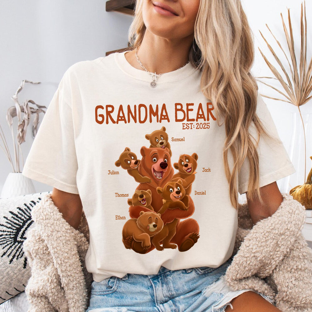 Grandma Bear - Personalized Shirt For Grandma Vr2 Hv01