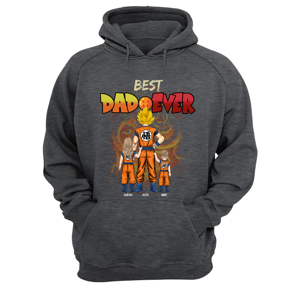 Personalized Best Dad Ever Shirt - Dragon Dad Custom Shirt Gift For Dad