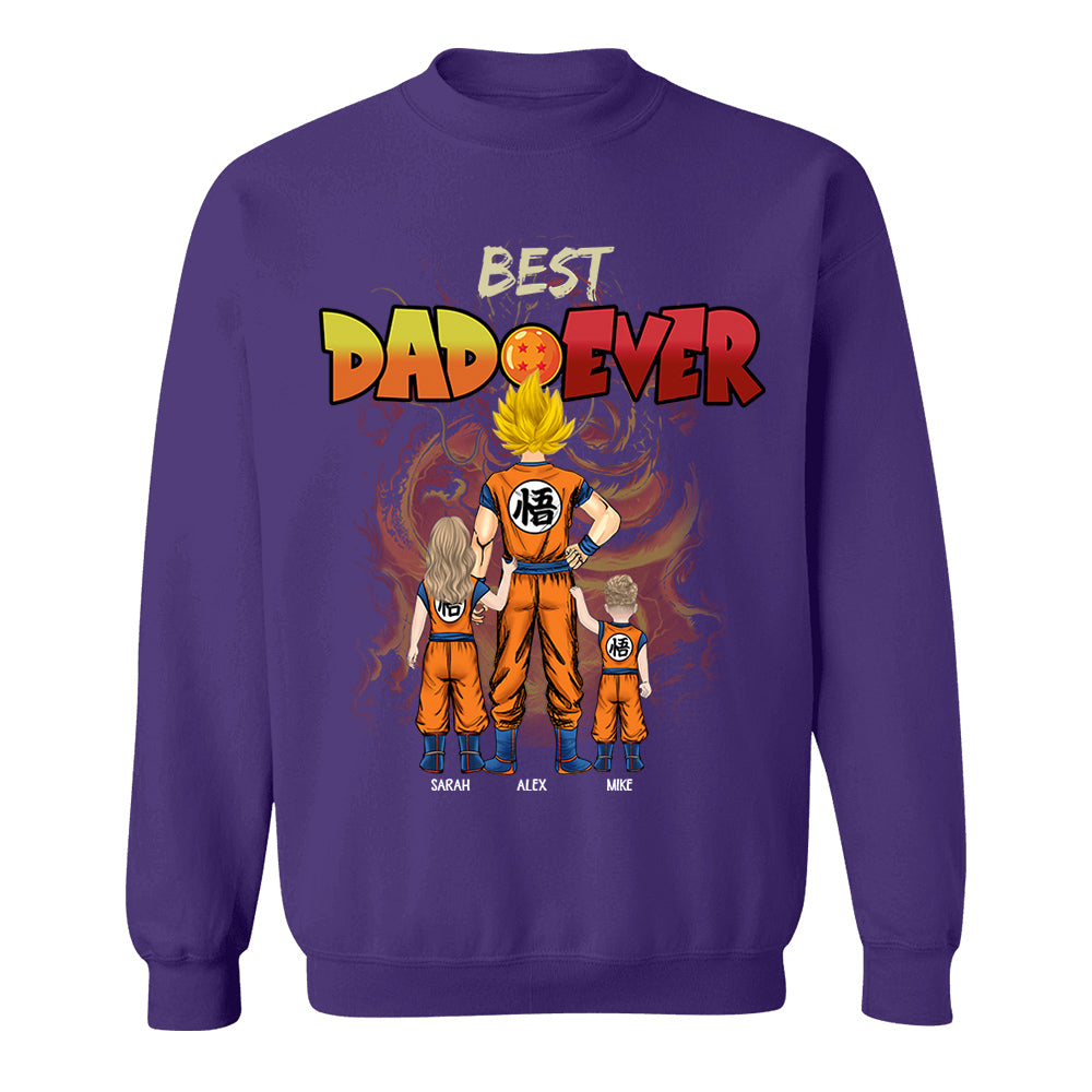Personalized Best Dad Ever Shirt - Dragon Dad Custom Shirt Gift For Dad