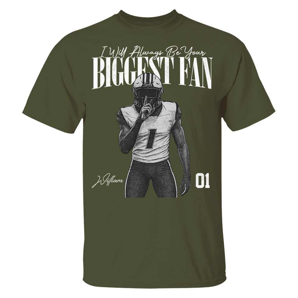 I'll Always Be Your Biggest Fan - Washed Tee Retro Bootleg Shirt For Football Players NA04 Pt99
