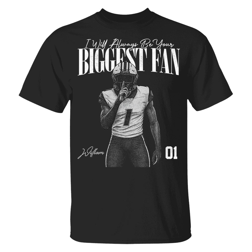 I'll Always Be Your Biggest Fan - Washed Tee Retro Bootleg Shirt For Football Players NA04 Pt99