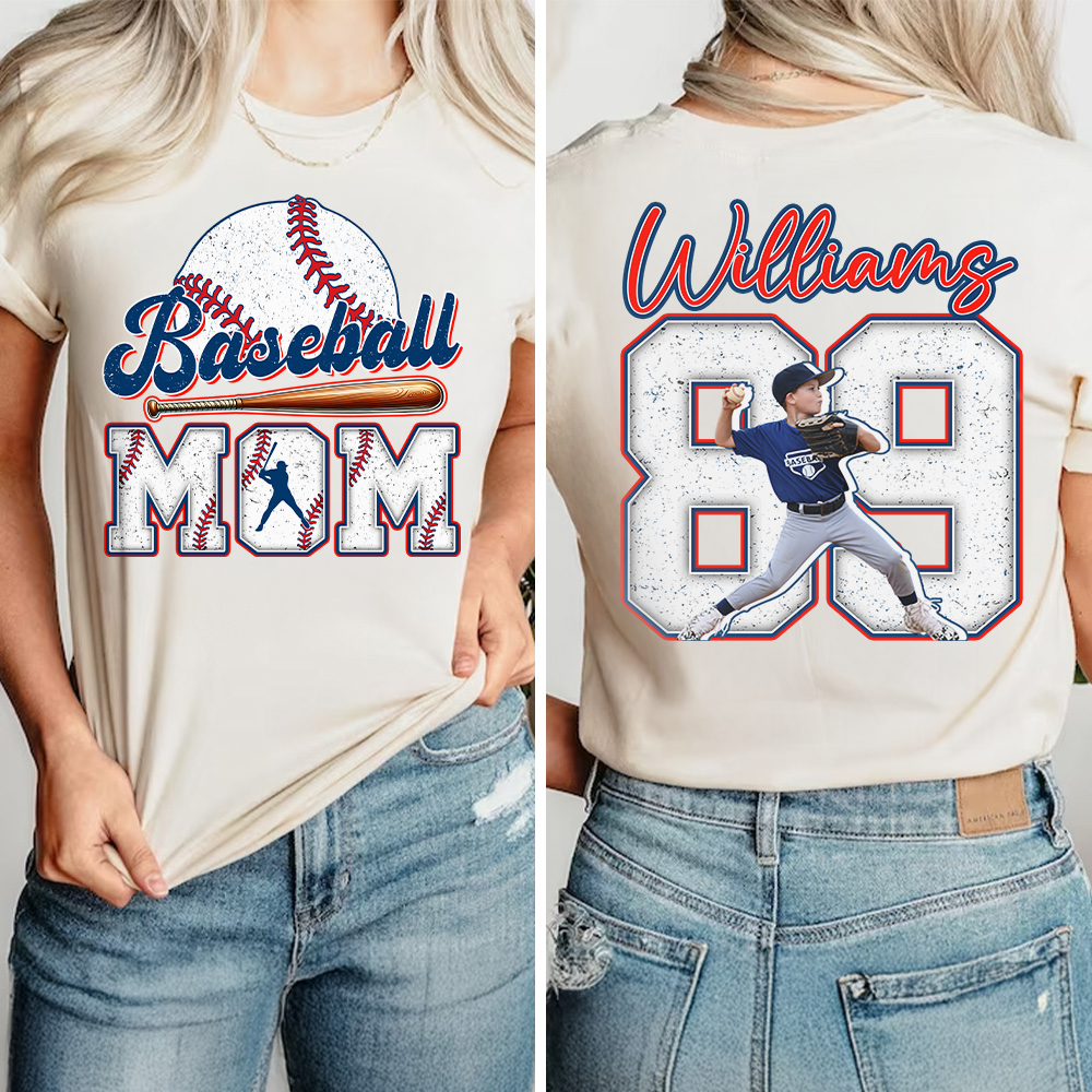 Personalized Baseball Shirt, Baseball Mom, Gift For Baseball Lover Tu24