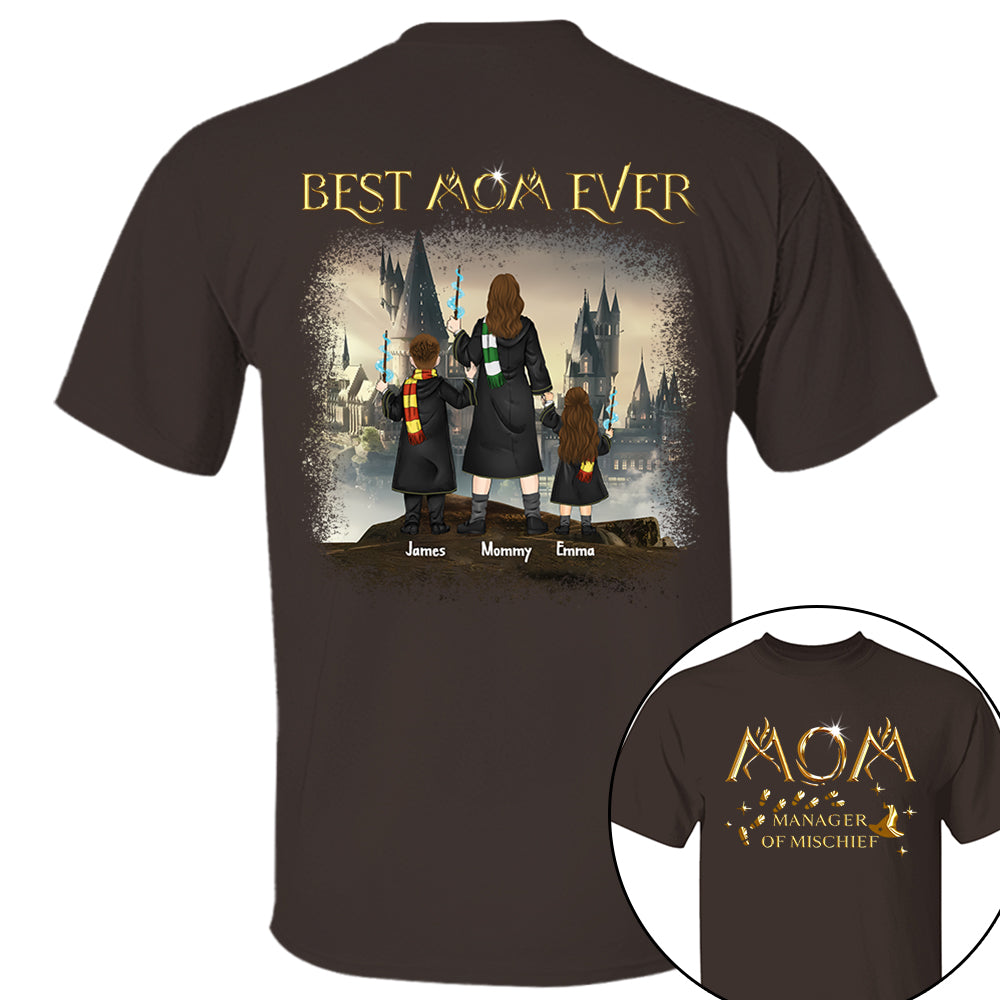 Custom Mom Manager Of Mischief Magical Mom Shirt - N3005 VH01