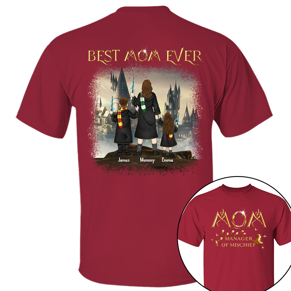 Custom Mom Manager Of Mischief Magical Mom Shirt - N3005 VH01