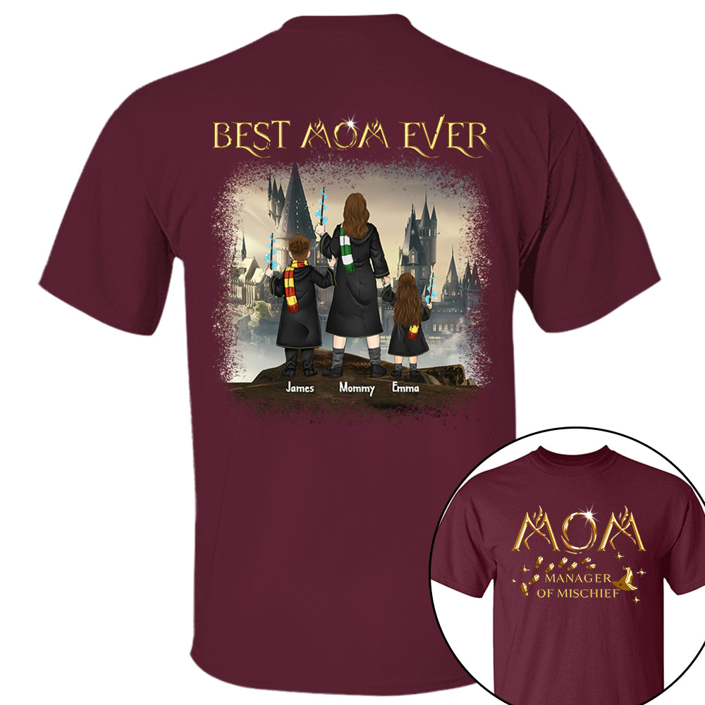 Custom Mom Manager Of Mischief Magical Mom Shirt - N3005 VH01