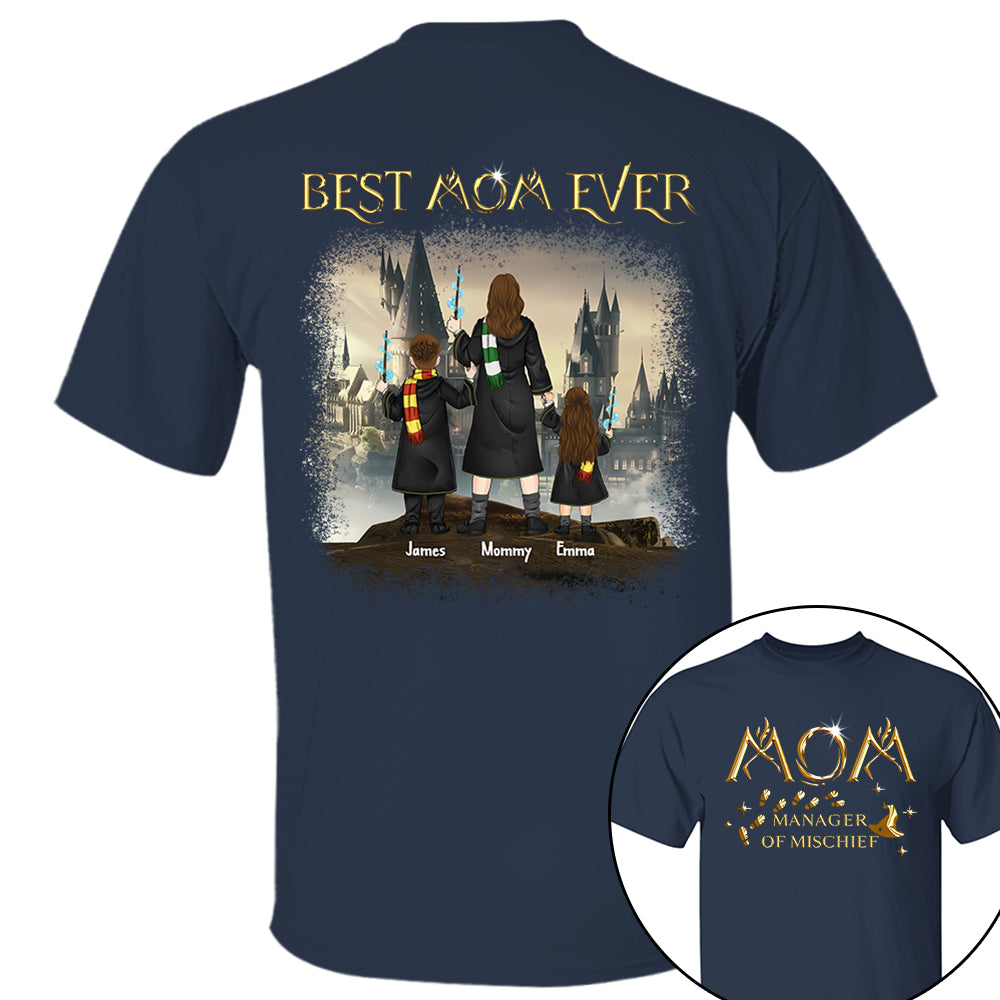 Custom Mom Manager Of Mischief Magical Mom Shirt - N3005 VH01