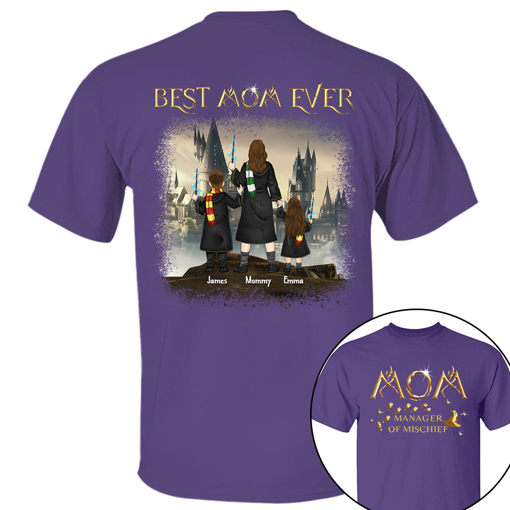 Custom Mom Manager Of Mischief Magical Mom Shirt - N3005 VH01