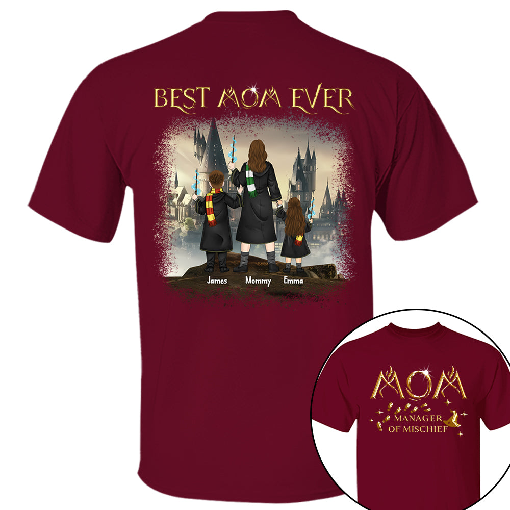 Custom Mom Manager Of Mischief Magical Mom Shirt - N3005 VH01