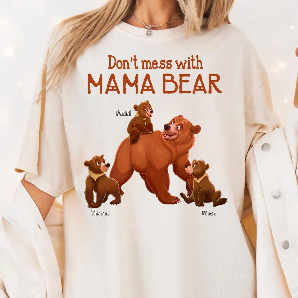 Don't Mess with Mama Bear - Personalized Shirt For Grandma Hv01