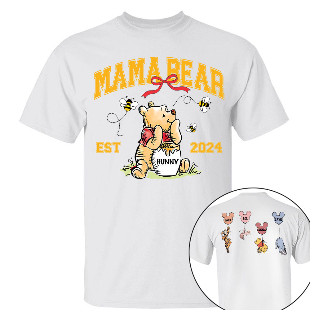 Mama Bear - New Mom Shirt - Mother's Day - Custom Nickname and Kid T1807 Tu20