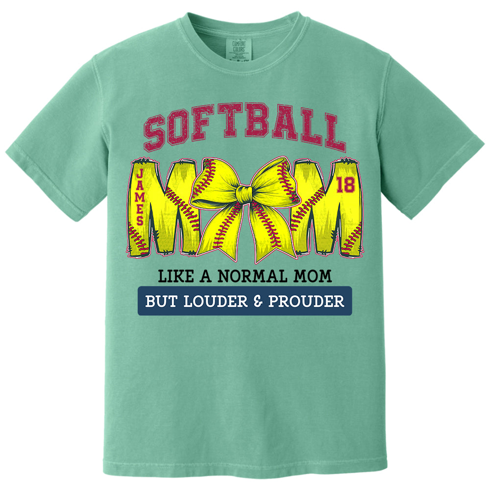 Loud and Proud Softball Mom, Personalized Softball Shirt, Gift For Softball Lover A2110 Pt99