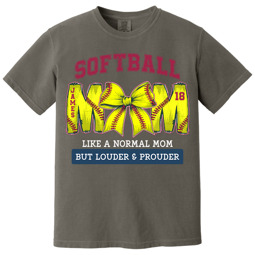 Loud and Proud Softball Mom, Personalized Softball Shirt, Gift For Softball Lover A2110 Pt99
