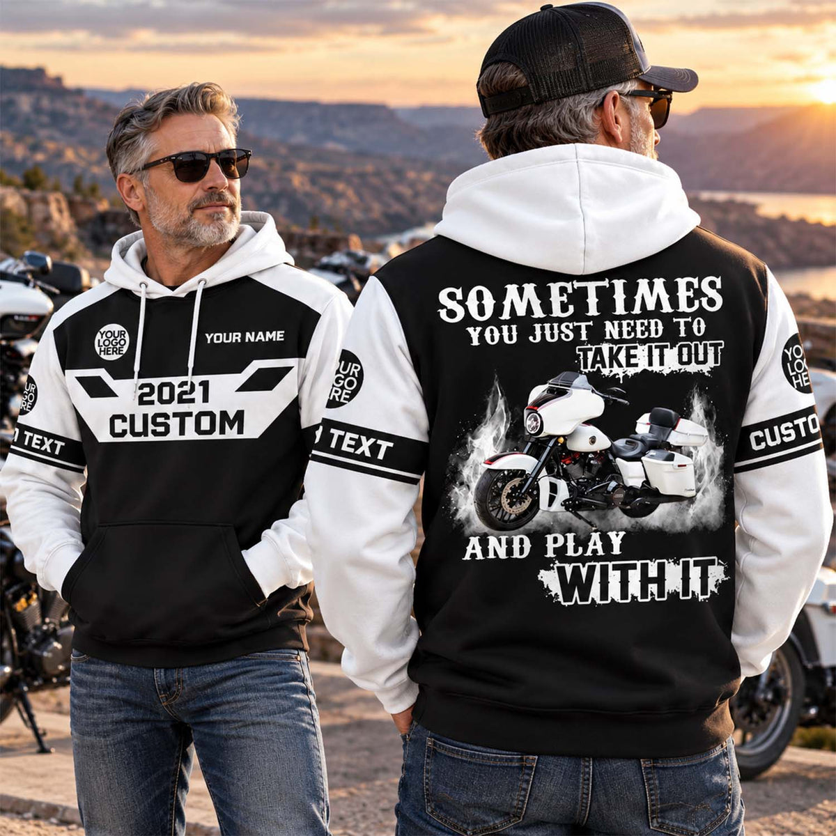 Take It Out & Play - Personalized Motorcycle Photo All Over Print Shirts - Gift For Bikers A2110 KL07