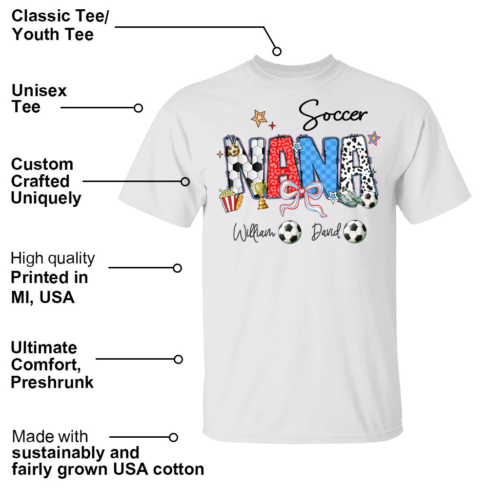 Soccer Mama - Personalized Shirt Gift For Grandma
