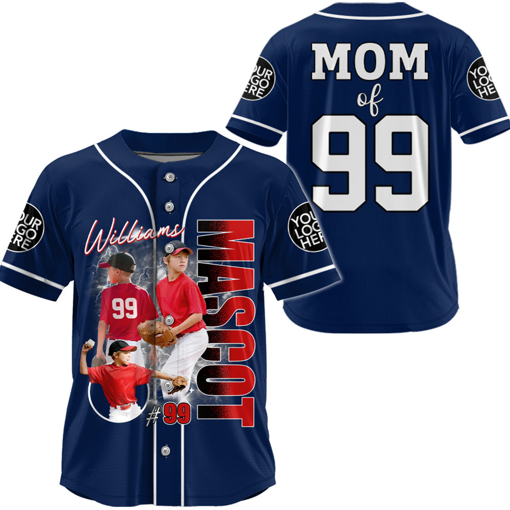 Custom Photo Baseball Game Day Baseball Jersey Gift For Baseball Lovers - Personalized Gift For Baseball Player Tu24
