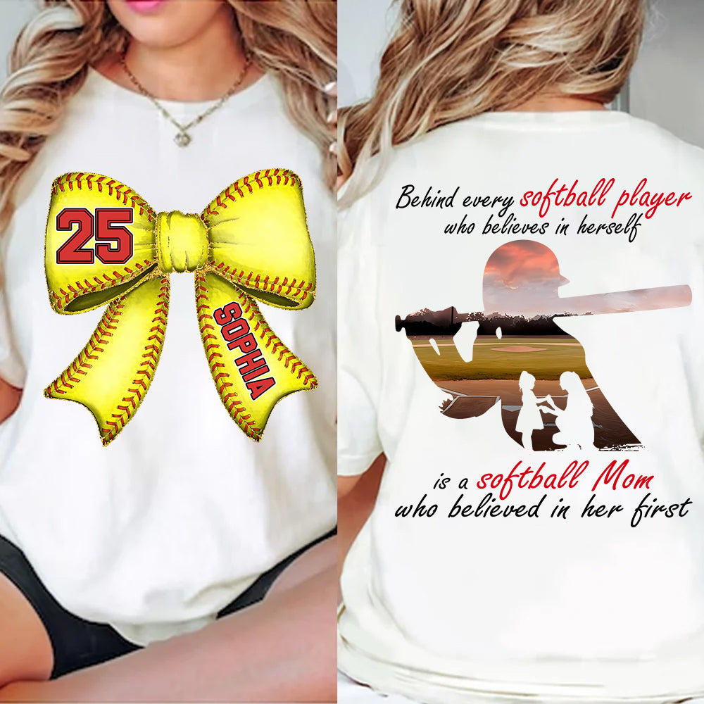 Softball Mom Shirt, Personalized Softball Shirt, Gift For Softball Lover A2110 Do99