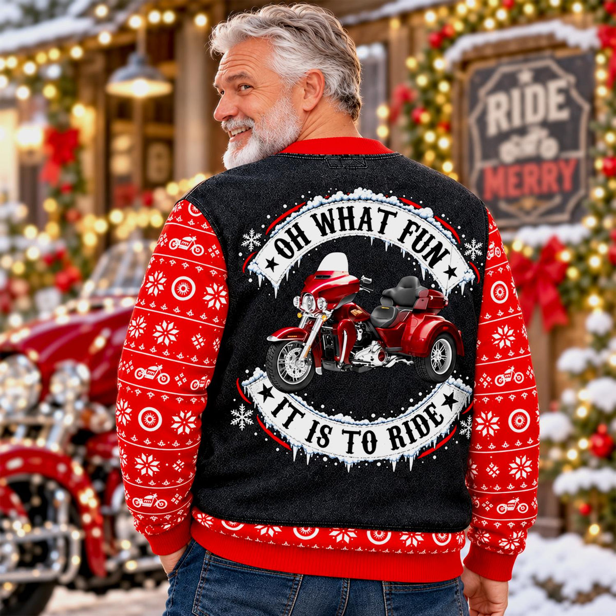 Oh What Fun It Is To Ride - Custom Photo Motorcycle All Over Print Shirts - Gift For Bikers A2110 Hv01 TL06