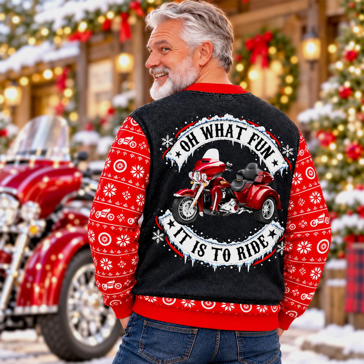 Oh What Fun It Is To Ride - Custom Photo Motorcycle All Over Print Shirts - Gift For Bikers A2110 Hv01 TL06