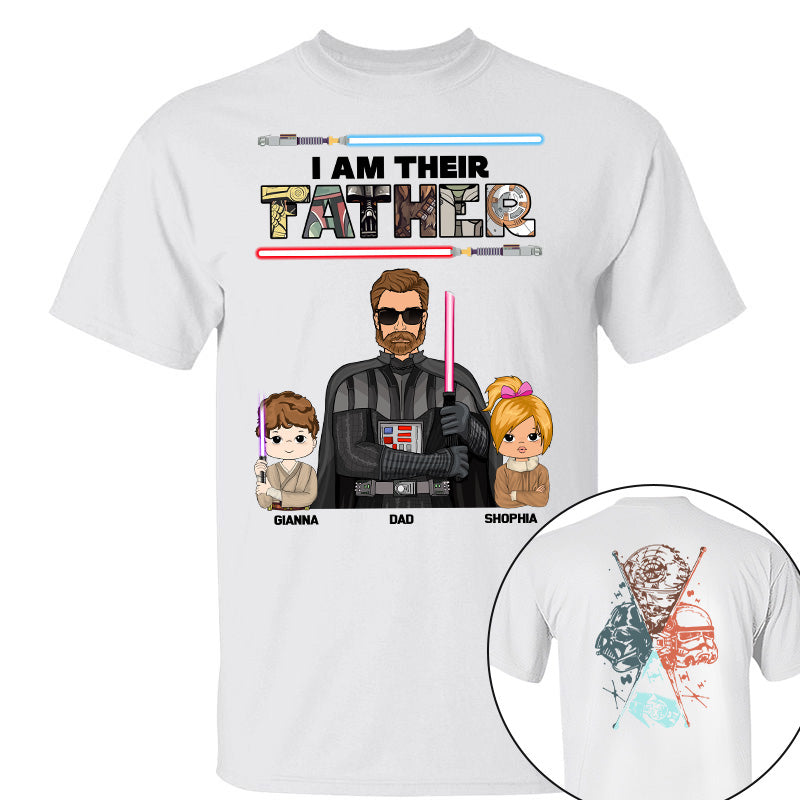 I Am Their Father - Personalized Two Sided Print Shirt For Dad Pt99