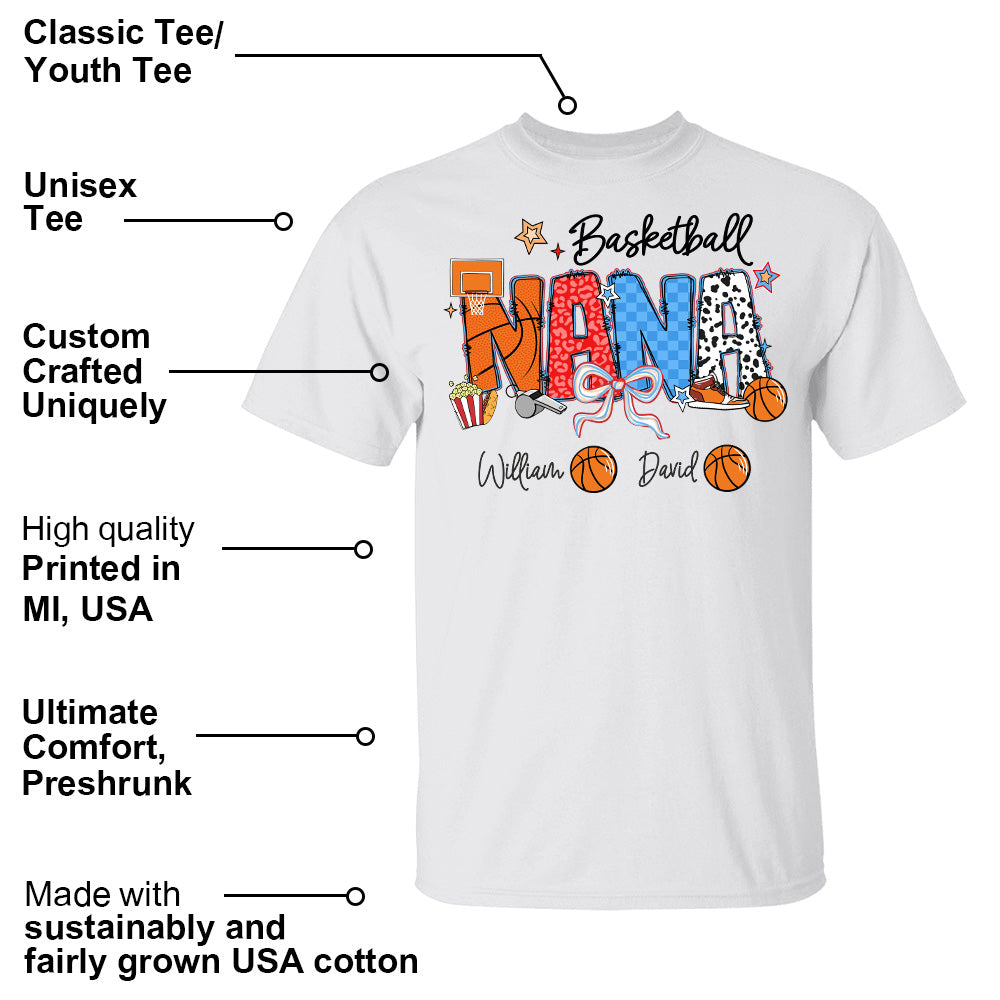 Basketball Mama - Personalized Shirt Gift For Grandma