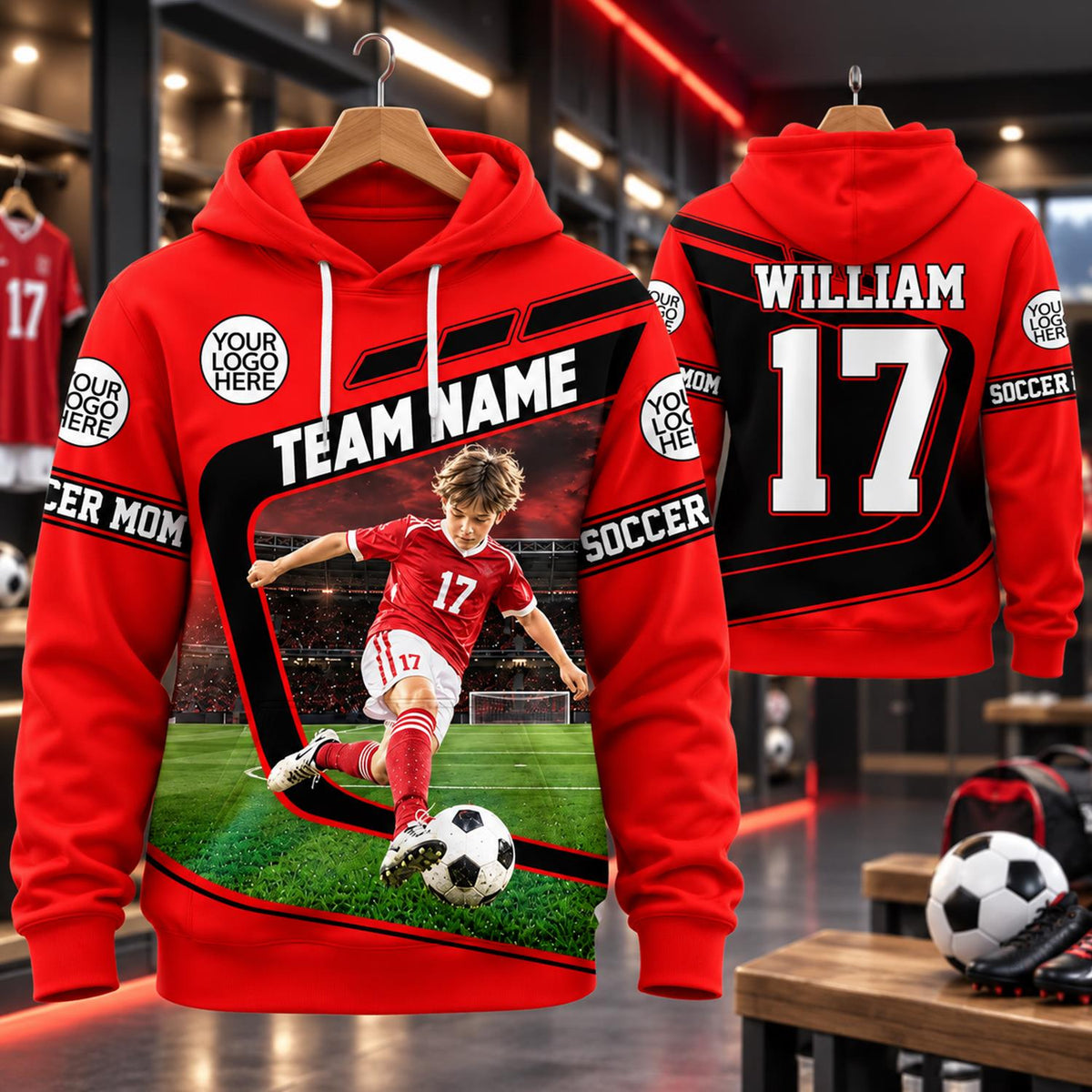 Personalized All Over Print Shirt Soccer - Gift For Soccer Lovers NA04 Hv01
