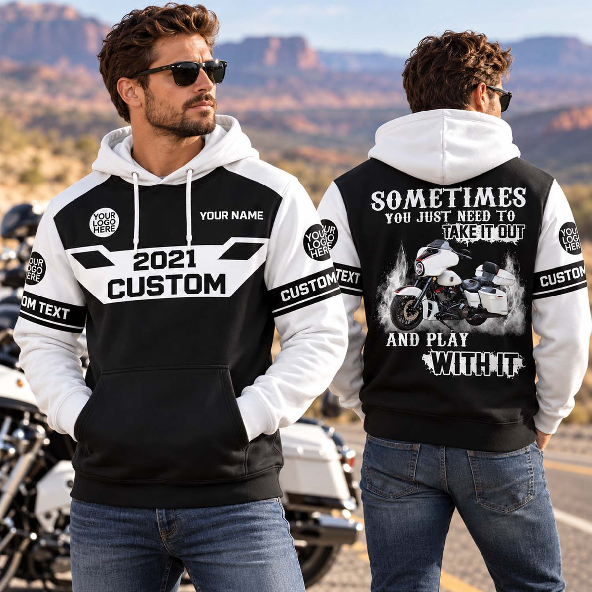 Take It Out & Play - Personalized Motorcycle Photo All Over Print Shirts - Gift For Bikers A2110 KL07