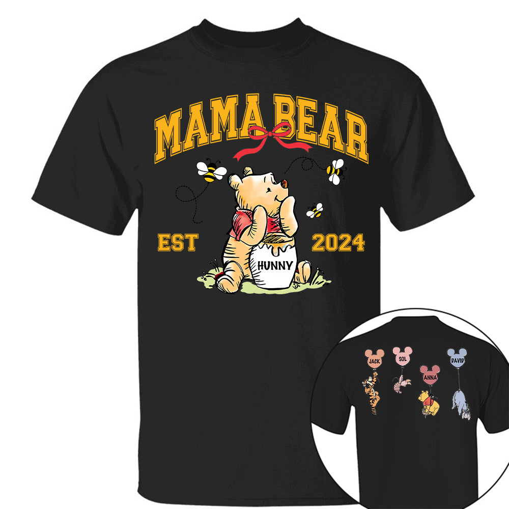 Mama Bear - New Mom Shirt - Mother's Day - Custom Nickname and Kid T1807 Tu20
