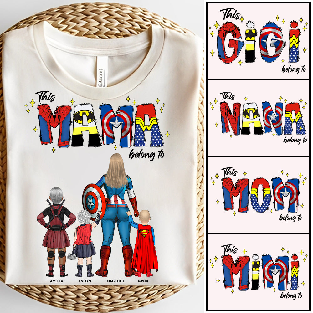 This Mama Belongs To - Personalized Gifts For Mom NA04 Hv01