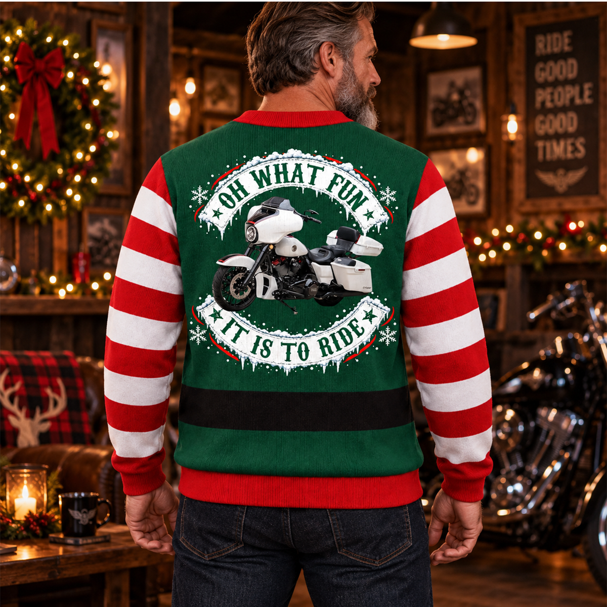Oh What Fun It Is To Ride - Funny Biker All Over Print Shirts - Matching Biker Couple 3D Shirts - Gift For Motorcycle Lover A2110 Hv01 TL06