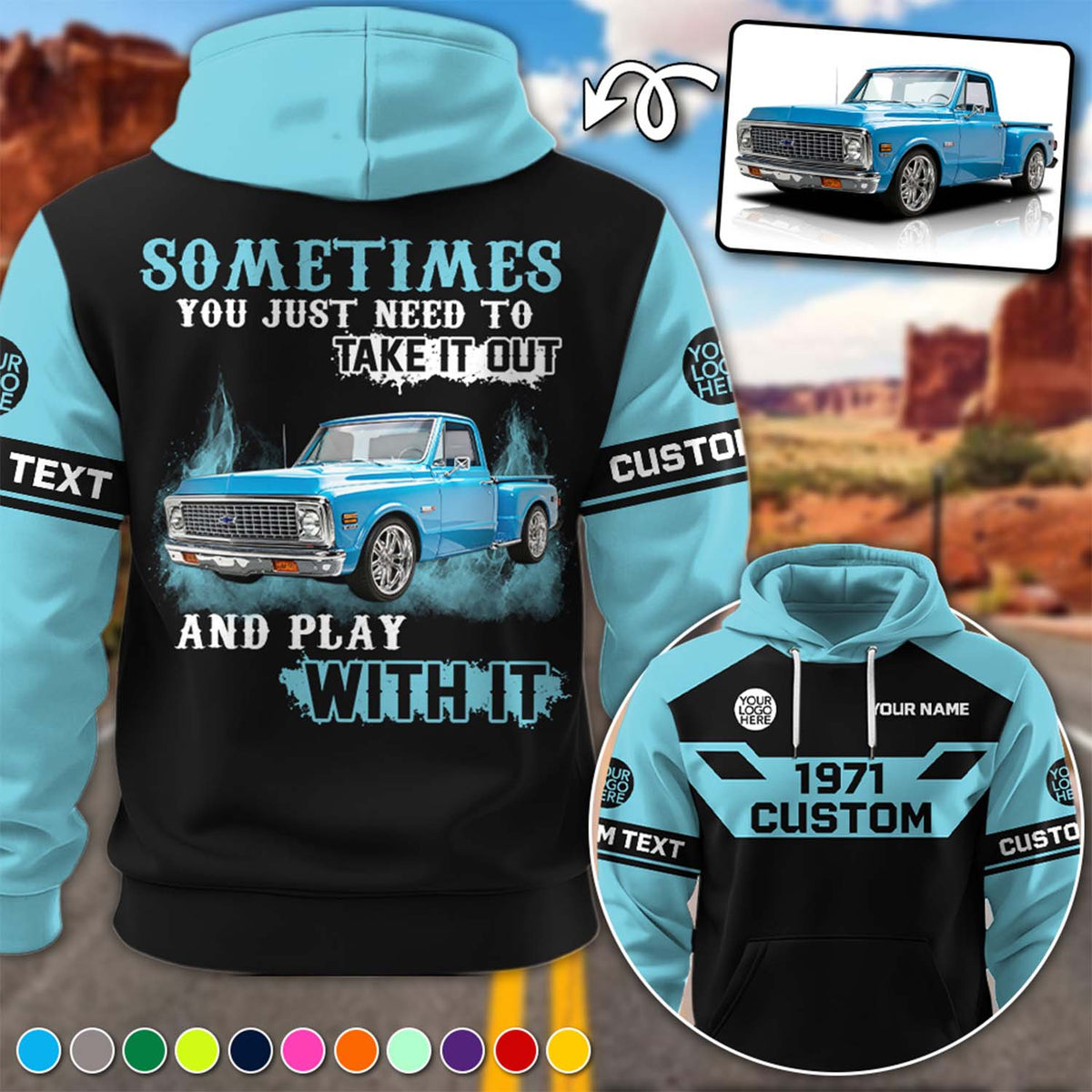 Take It Out & Play - Personalized Pickup Truck Photo All Over Print Shirts - Gift For Car Lovers A2110 Pt99 KL07