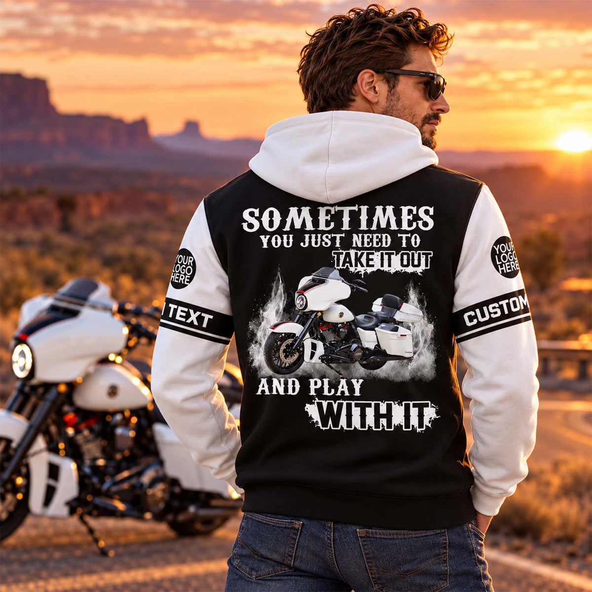 Take It Out & Play - Personalized Motorcycle Photo All Over Print Shirts - Gift For Bikers A2110 KL07