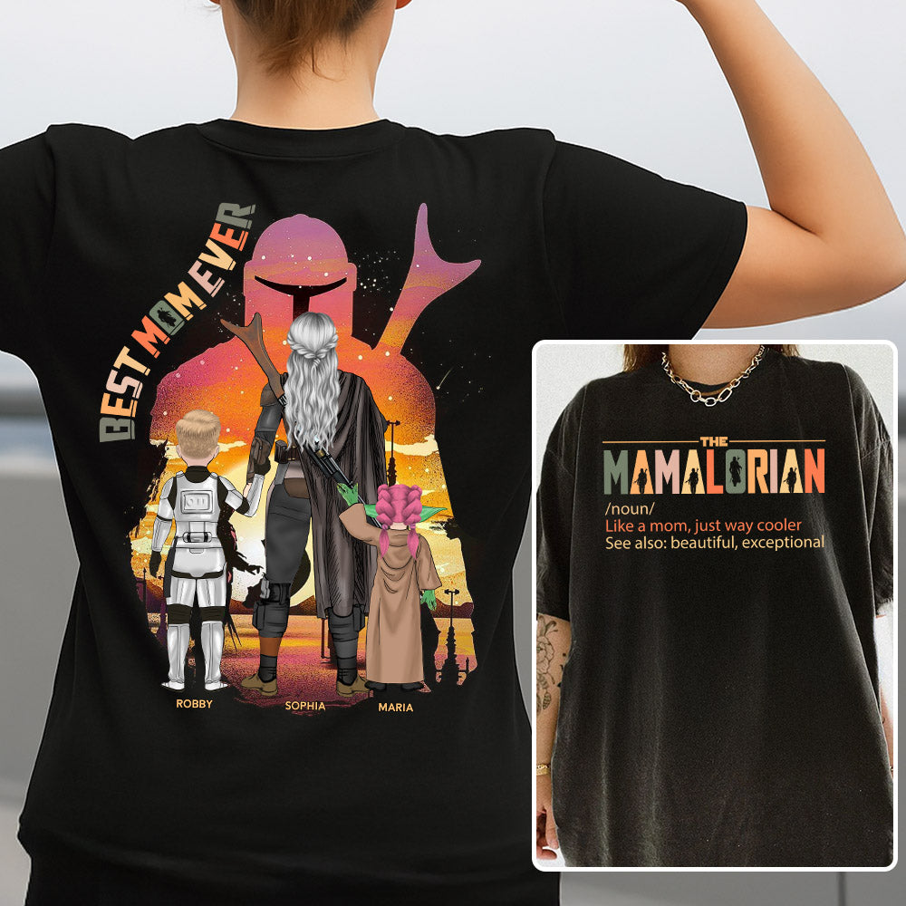 Best Mom Ever - The Momalorian Personalized Shirt Gift For Mom Pt99