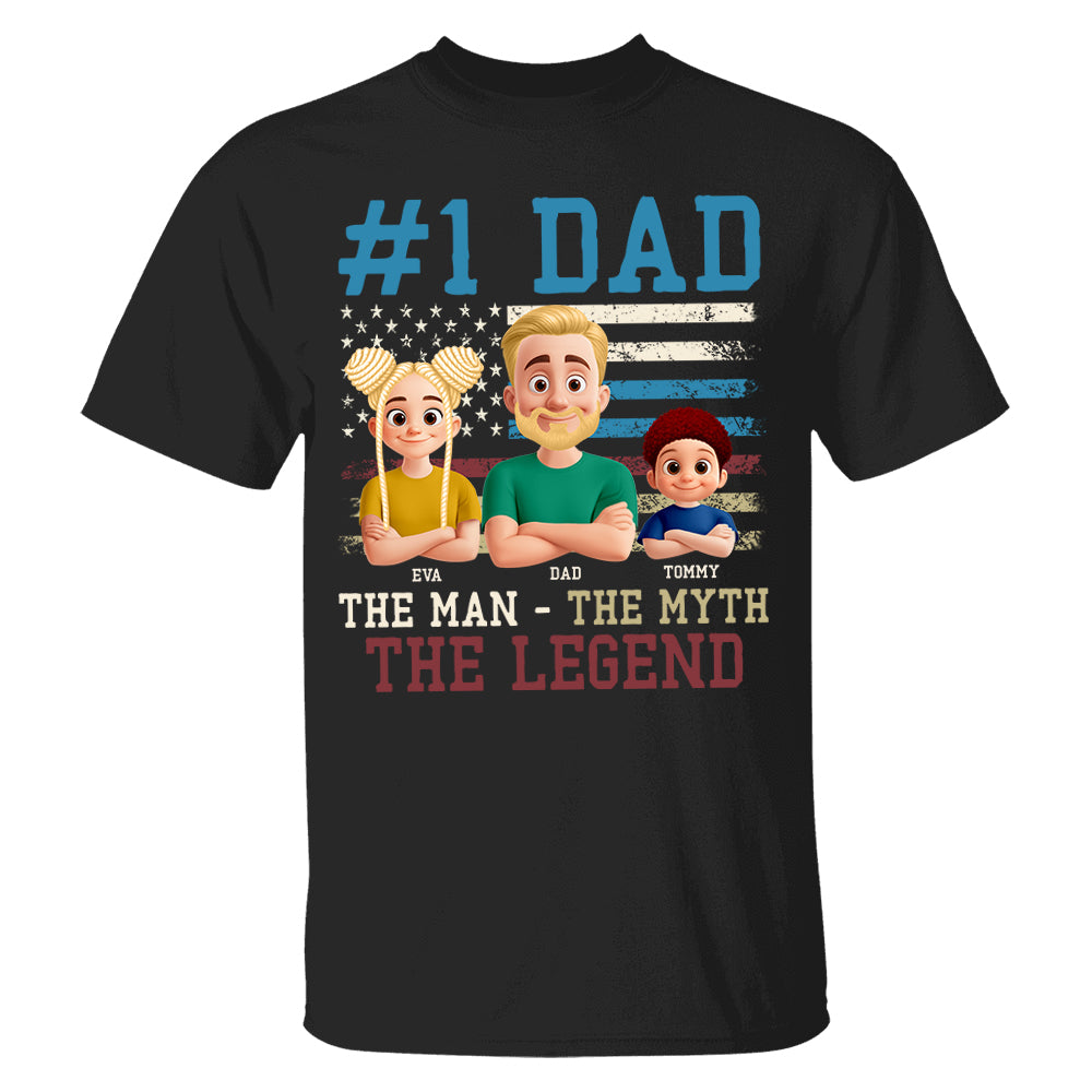 The Man The Myth The Legend, Personalized Shirt Gift For Dad T1807 Pt99