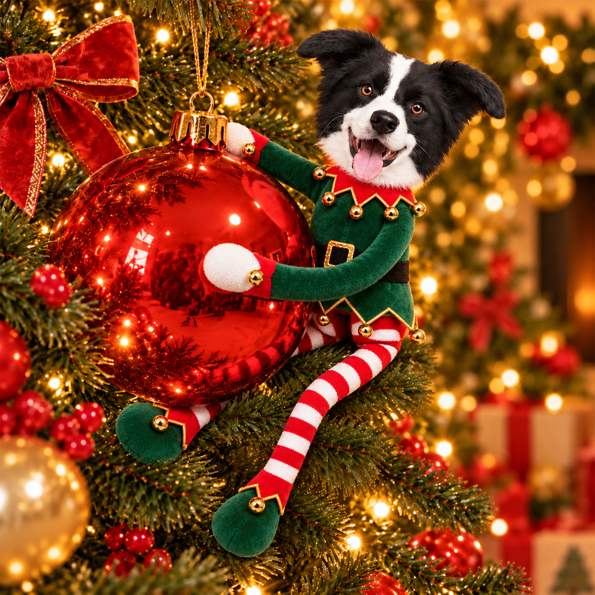 My Merry Pup, Personalized Photo Pet Squishy Toy Poseable Plush Doll, Funny Gift For Dog Mom, Dad, Cat Lover T1807 Hv01 TL06