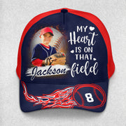 I Will Always Be Your Biggest Fan Custom Photo Cap GameDay Cap Gift For Baseball Mom Dad Sport Family Tu20