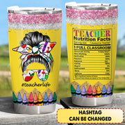 Personalized Teacher Nutrition Facts Tumbler For Teachers Teacher Appreciation Gift Vr2 Ph99