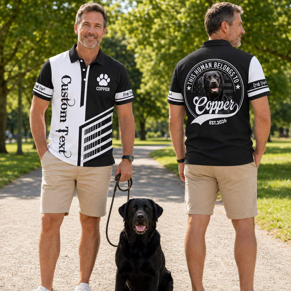 This Human Belongs To, Personalized Shirt, Custom Photo Dog Gift For Dog Lover T1807 Pt99