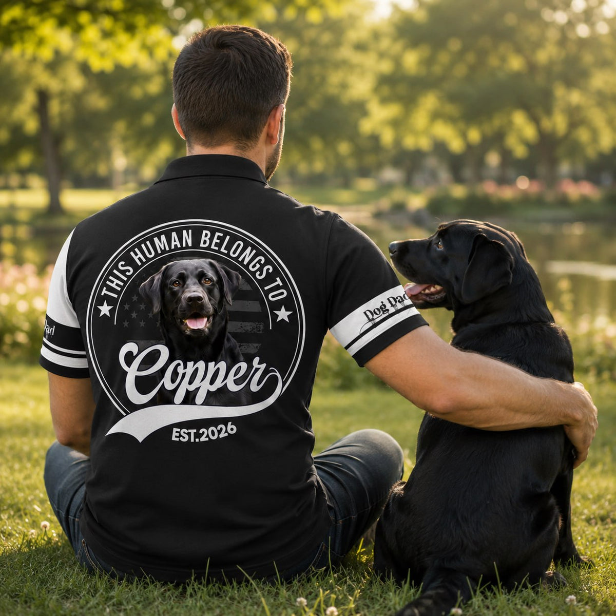 This Human Belongs To, Personalized Shirt, Custom Photo Dog Gift For Dog Lover T1807 Pt99