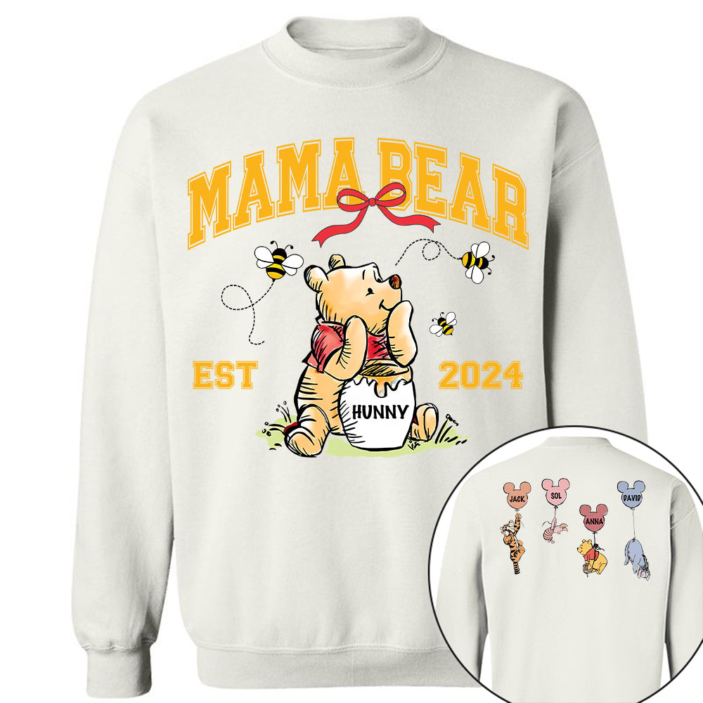 Mama Bear - New Mom Shirt - Mother's Day - Custom Nickname and Kid T1807 Tu20