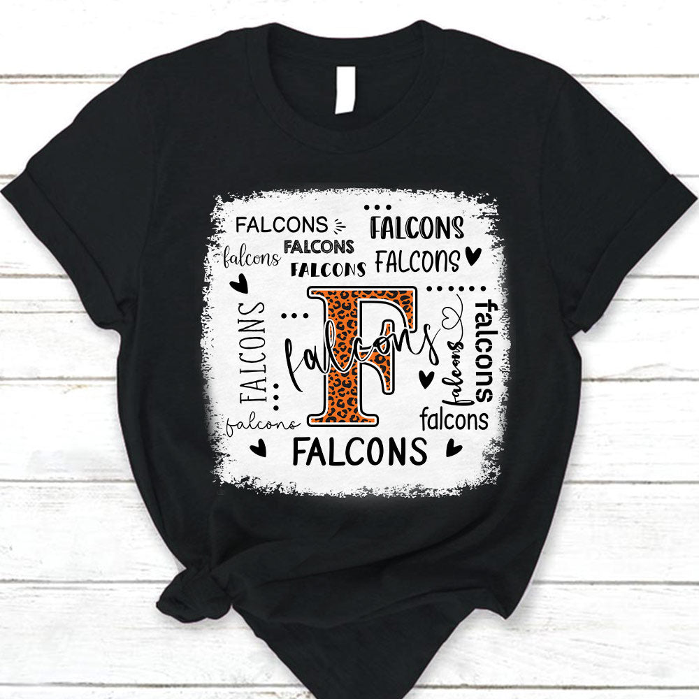 Personalized School Mascot Leopard Custom Name T-Shirt Teacher Appreciation Gift