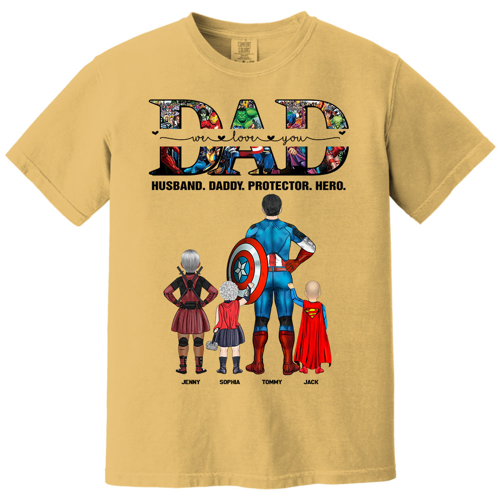 We Love You Dad, Personalized Shirt, Gift For Father's Day T1807 Pt99