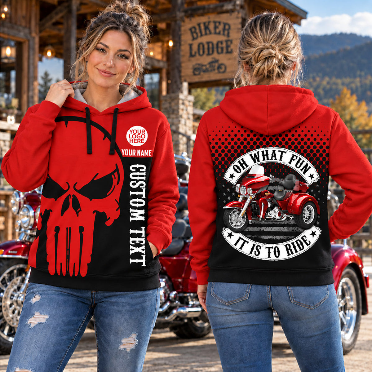 Oh What Fun It Is To Ride- Personalized Photo Motorcycle All Over Print Shirts - Gift For Bikers A2110 Nh00 TL06