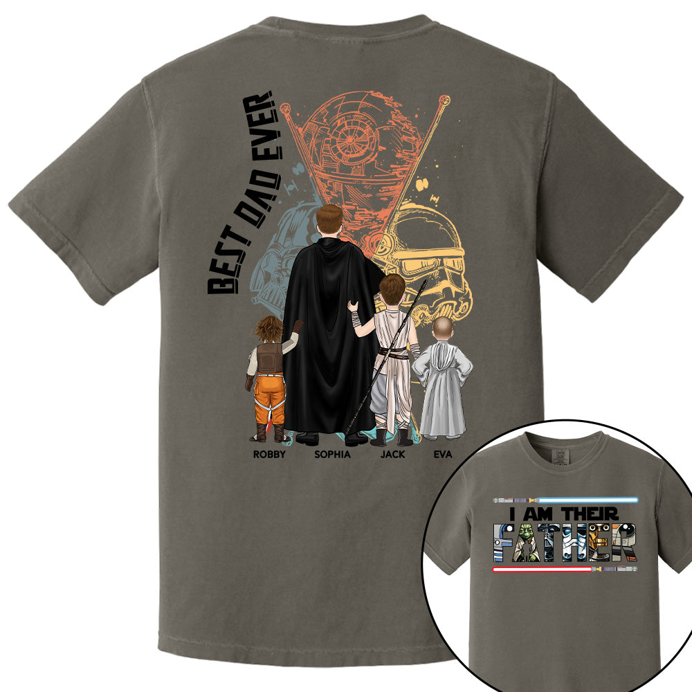 I Am Their Father - Personalized Shirt For Dad Grandpa Custom Clipart NA04 PT99