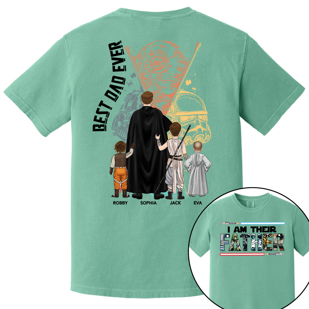 I Am Their Father - Personalized Shirt For Dad Grandpa Custom Clipart NA04 PT99