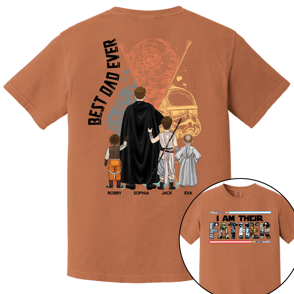 I Am Their Father - Personalized Shirt For Dad Grandpa Custom Clipart NA04 PT99