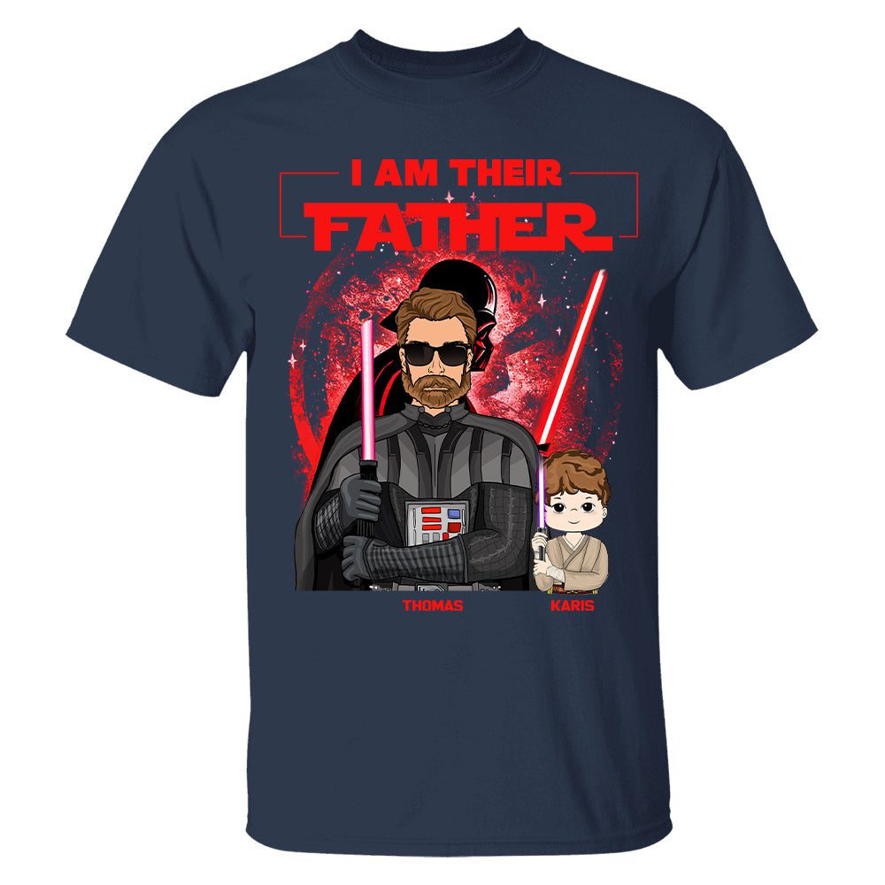 Retro I Am Their Father Custom Shirt For Dad - Father's Day Gift Tu20
