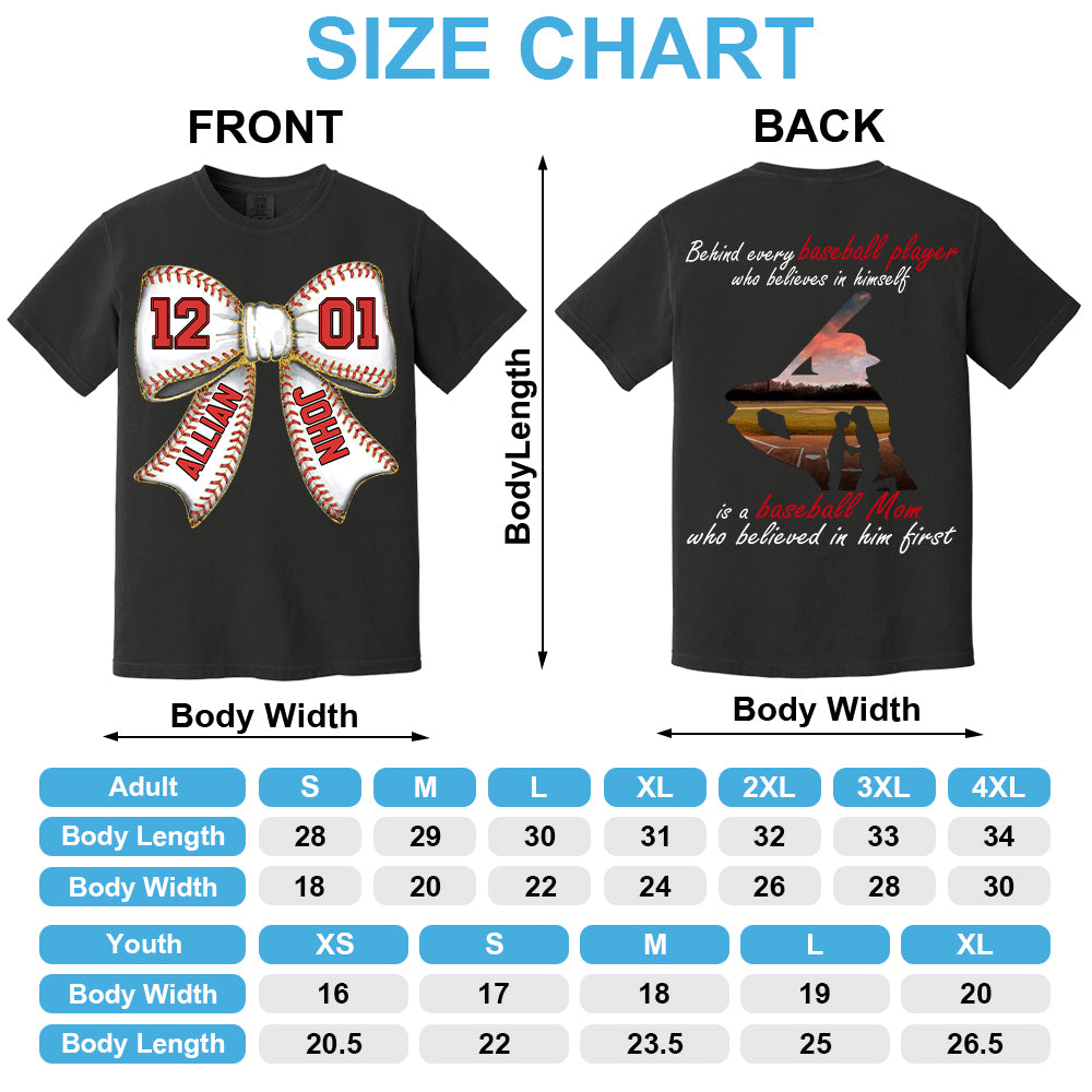 Baseball Mom Shirt, Personalized Baseball Shirt, Gift For Baseball Lover A2110 Vr2 Tm01