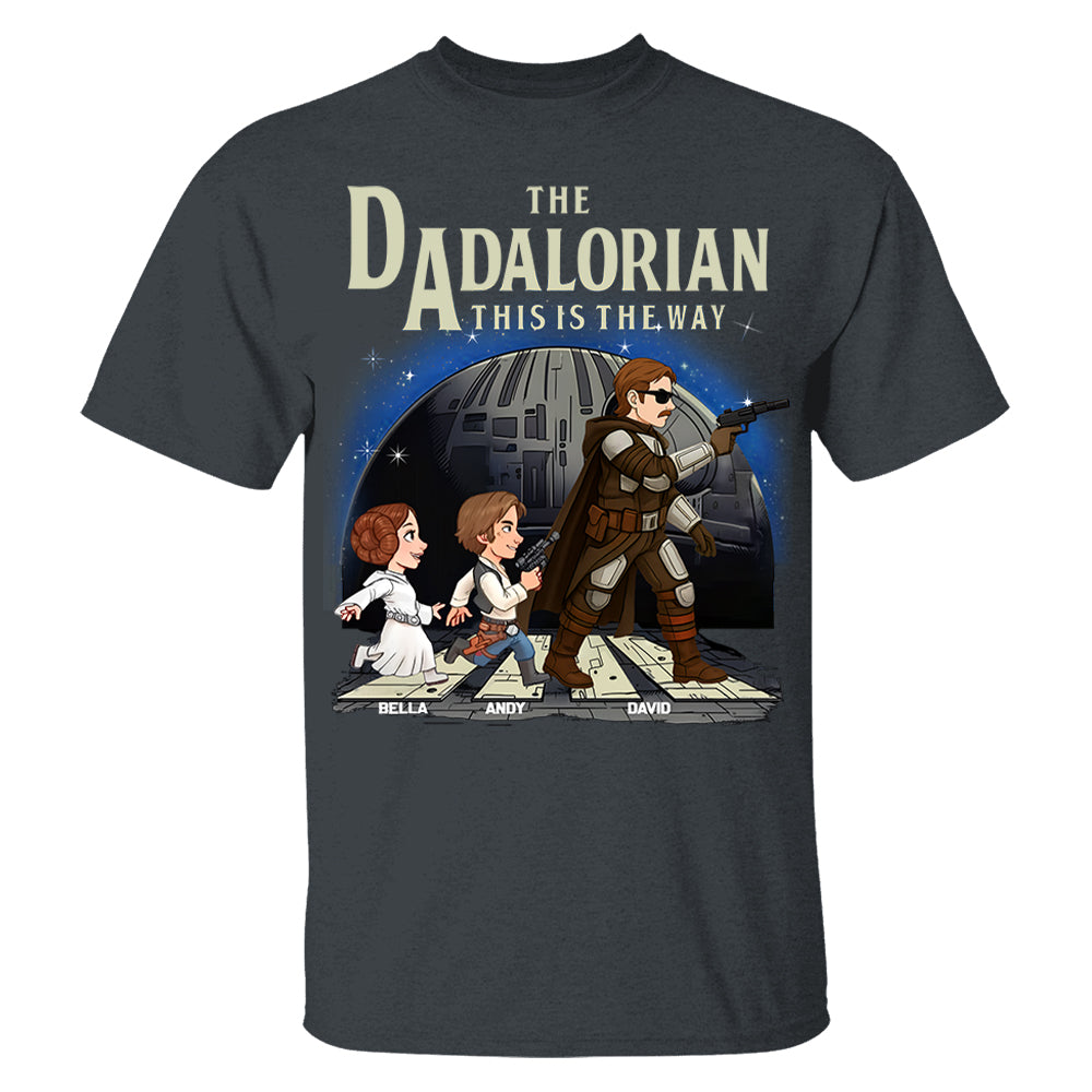The Dadalorian This Is The Way, Personalized Shirt For Dad T1807 Hv01
