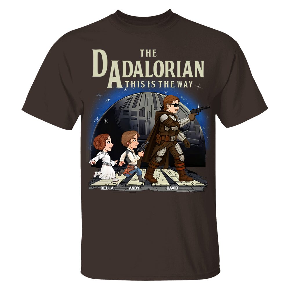 The Dadalorian This Is The Way, Personalized Shirt For Dad T1807 Hv01