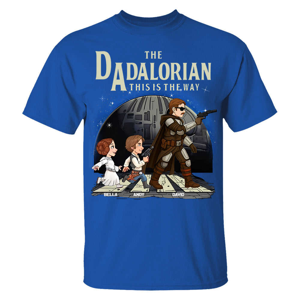 The Dadalorian This Is The Way, Personalized Shirt For Dad T1807 Hv01